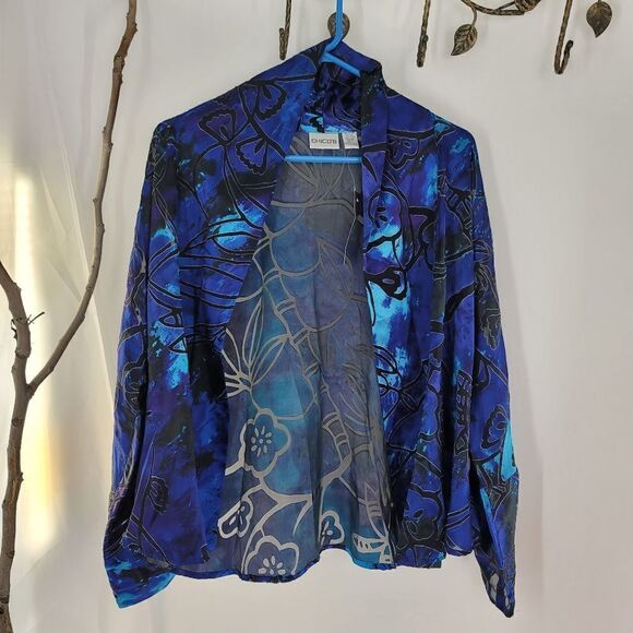 Chicos Julianne Estrella jacket blue - Picture 1 of 5